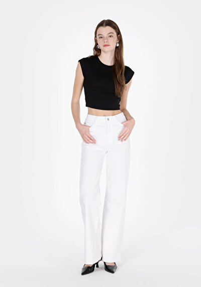 Image de 793 Marissa Pantalon Wide Leg High Rise En Jean Regular Fit Femme