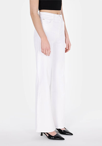 Image de 793 Marissa Pantalon  Wide Leg High Rise En Jean Regular Fit Femme