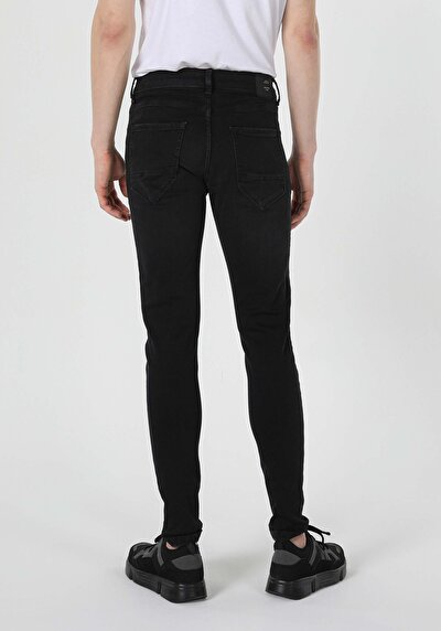 Image de 040 Alex Pantalon Noir Skinny Leg En Skinny Fit Homme