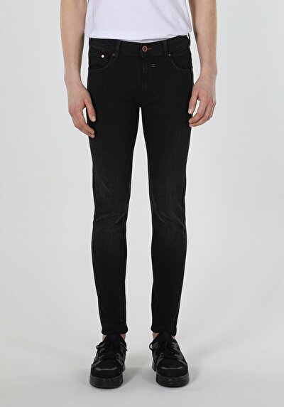 Image de 040 Alex Pantalon Noir Skinny  Leg  En  Skinny Fit Homme