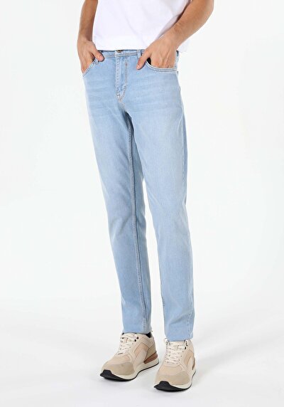 Image de 041 Danny Pantalon Marine Slim Leg  En  Slim Fit Homme