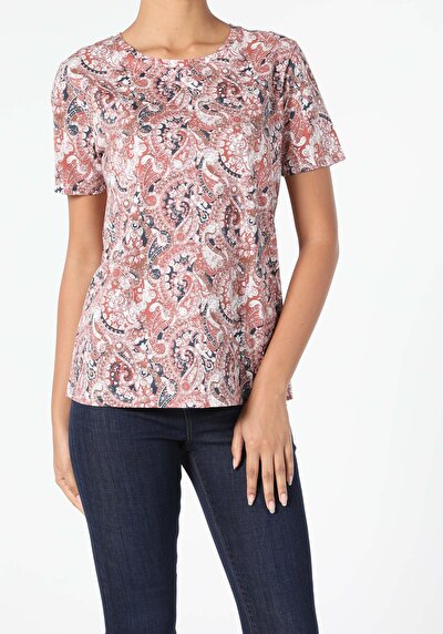 Image de T-shirt À Manches Courtes Multicolou Regular Fit  Femme