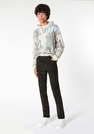 Image de Pantalon Kaki Straight Leg En Straight Fit Homme