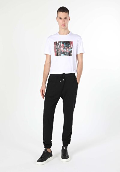 Image de Pantalon De Survêtement Noir Slim Fit Homme