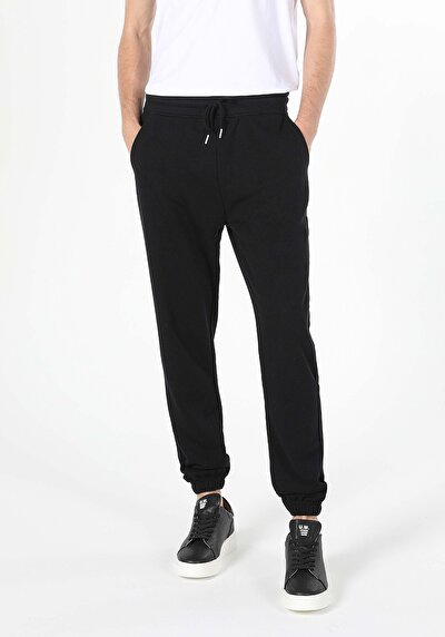 Image de Pantalon De Survêtement Noir Slim Fit Homme