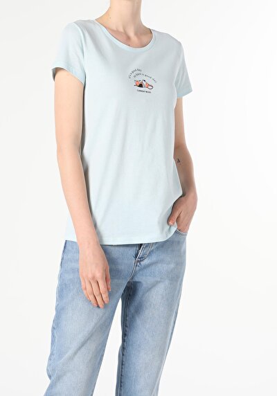 Image de T-shirt À Manches Courtes Vert Regular Fit  Femme
