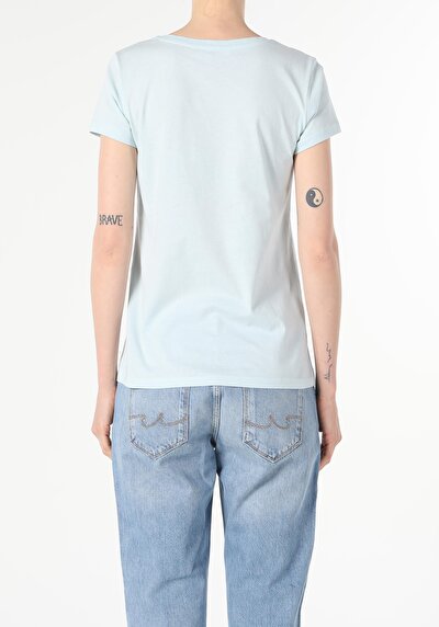 Image de T-shirt À Manches Courtes Vert Regular Fit Femme