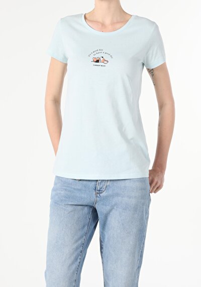 Image de T-shirt À Manches Courtes Vert Regular Fit  Femme