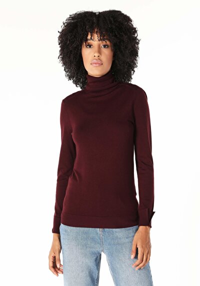 Image de Pull Bordeaux Slim Fit   Femme
