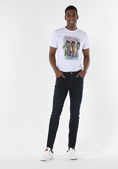 Image de 040 Alex Pantalon Gris Skinny Leg En Skinny Fit Homme