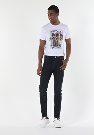 Image de 040 Alex Pantalon Gris Skinny Leg En Skinny Fit Homme
