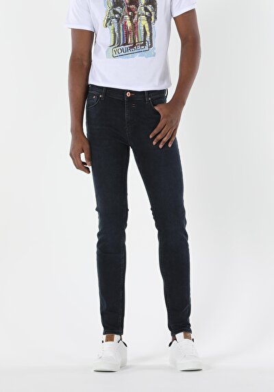 Afficher les détails de 040 Alex Pantalon Gris Skinny  Leg  En  Skinny Fit Homme