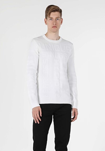 Afficher les détails de Pull Blanc Regular Fit   Homme