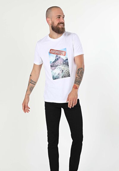 Image de T-shirt À Manches Courtes Blanc Regular Fit  Homme