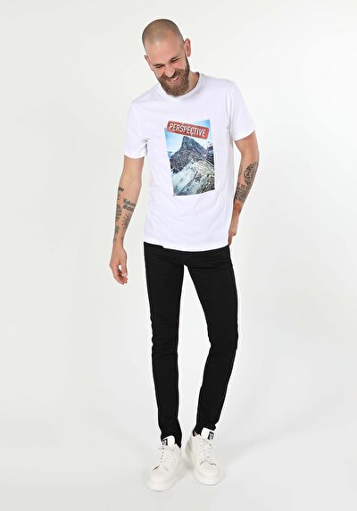 Image de T-shirt À Manches Courtes Blanc Regular Fit  Homme