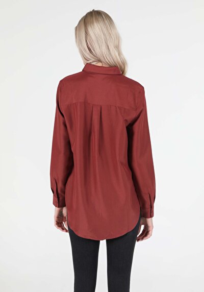 Image de Chemise À Manches Longues Marron Regular Fit Femme