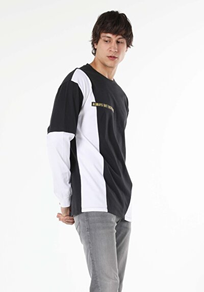 Image de T-shirt À Manches Longues Anthracite Comfort Fit  Homme