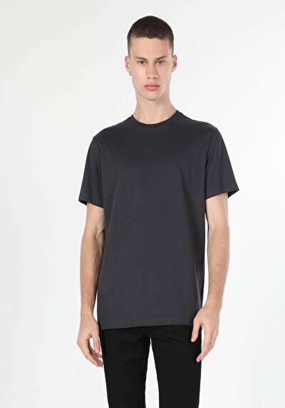 Image de T-shirt À Manches Courtes Anthracite Regular Fit Homme