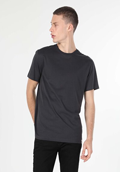 Image de T-shirt À Manches Courtes Anthracite Regular Fit  Homme