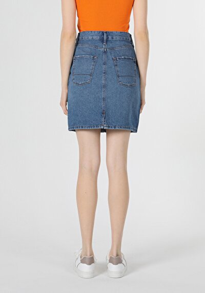 Image de Jupe Bleu Clair Slim Fit Femme