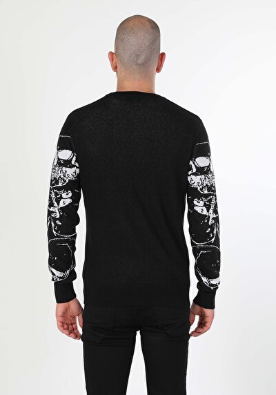 Image de Pull Noir Regular Fit   Homme