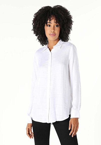 Image de Chemise À Manches Longues Blanc    Femme