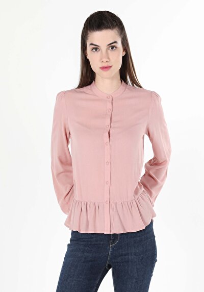 Image de Chemise À Manches Longues Rose Femme