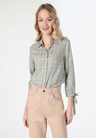 Image de Chemise À Manches Longues Vert Femme