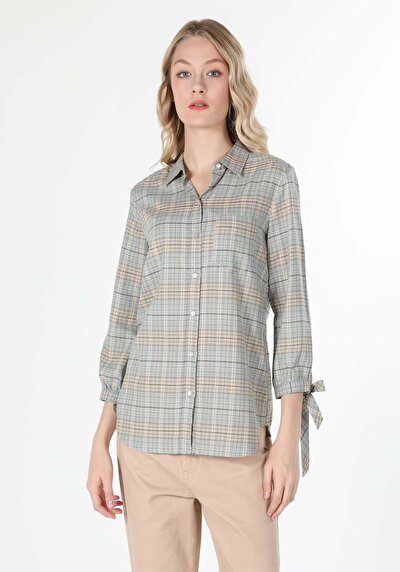 Image de Chemise À Manches Longues Vert    Femme