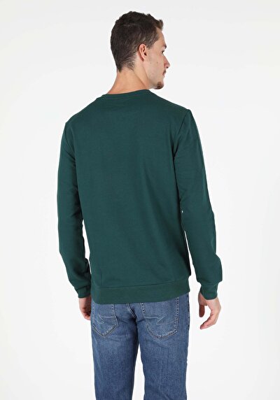 Afficher les détails de Sweatshirt Vert Regular Fit  Homme