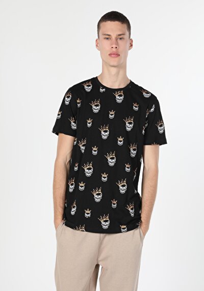 Image de T-shirt À Manches Courtes Noir Homme