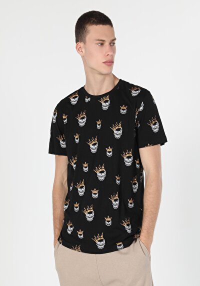 Image de T-shirt À Manches Courtes Noir   Homme