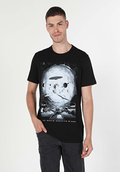 Image de T-shirt À Manches Courtes Noir Regular Fit  Homme