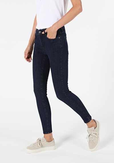 Image de 759 Lara Pantalon Bleu Skinny  Leg  En  Super Slim Fit Femme