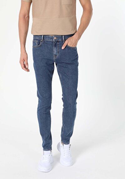 Image de 041 Danny Pantalon Bleu Slim Leg  En  Slim Fit Homme