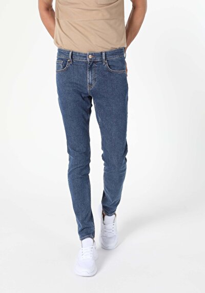Image de 041 Danny Pantalon Bleu Slim Leg  En  Slim Fit Homme
