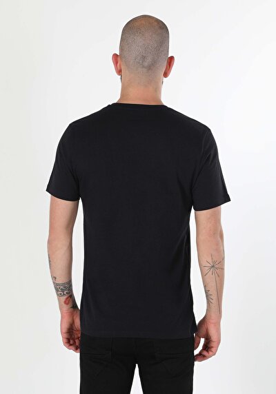 Image de T-shirt À Manches Courtes Noir Regular Fit Homme