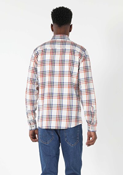 Image de Chemise À Manches Longues Multicolou Slim Fit   Homme