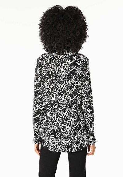 Image de Chemise À Manches Longues Noir    Femme