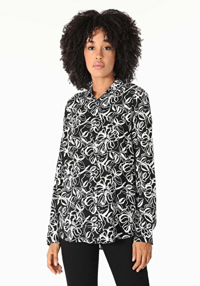 Image de Chemise À Manches Longues Noir    Femme