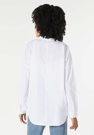 Image de Chemise À Manches Longues Blanc    Femme