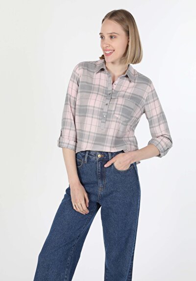 Image de Chemise À Manches Longues Gris Femme