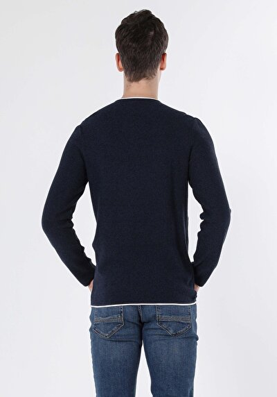 Image de Pull Marine Slim Fit   Homme