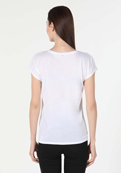 Image de T-shirt À Manches Courtes Blanc Femme