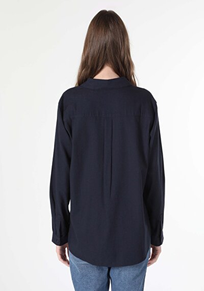 Image de Chemise À Manches Longues Marine Regular Fit Femme