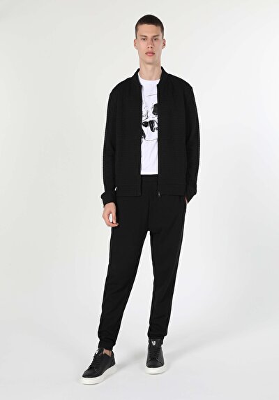 Image de Cardigan Tricot Noir Slim Fit Homme