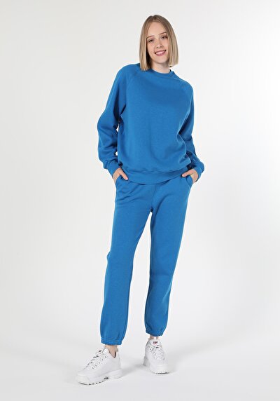 Image de Pantalon De Survêtement Bleu Regular Fit Femme