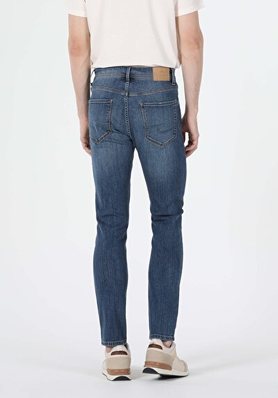 Image de 035 Ryan Pantalon Bleu Slim Leg En Skinny Fit Homme