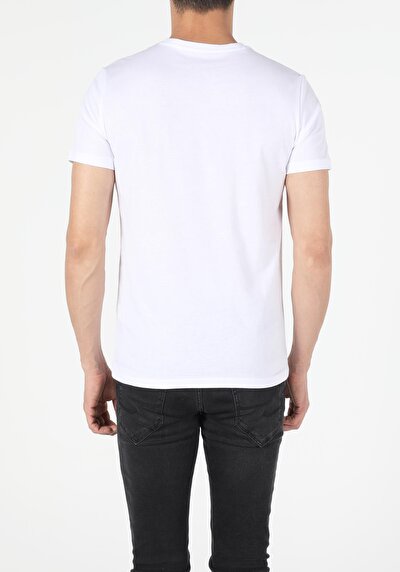 Image de T-shirt À Manches Courtes Blanc Regular Fit  Homme
