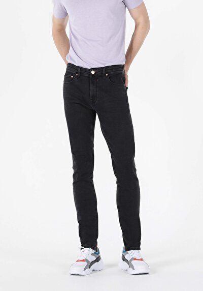 Image de 041 Danny Pantalon Noir Slim Leg  En  Slim Fit Homme